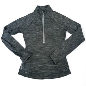 Athleta Striped 1/2 Zip Running Pullover, Size S